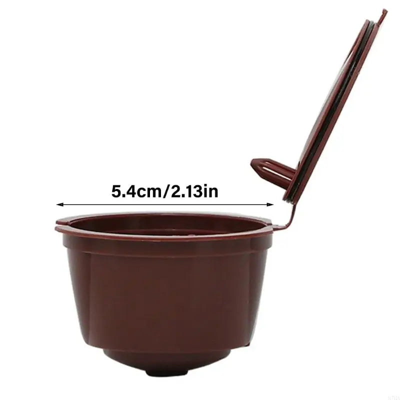 Coffee Pods Filters Set of 3 Reusable Including Cleaning Brush and Spoon Optional Color for Coffee Enthusiasts Present 87HA
