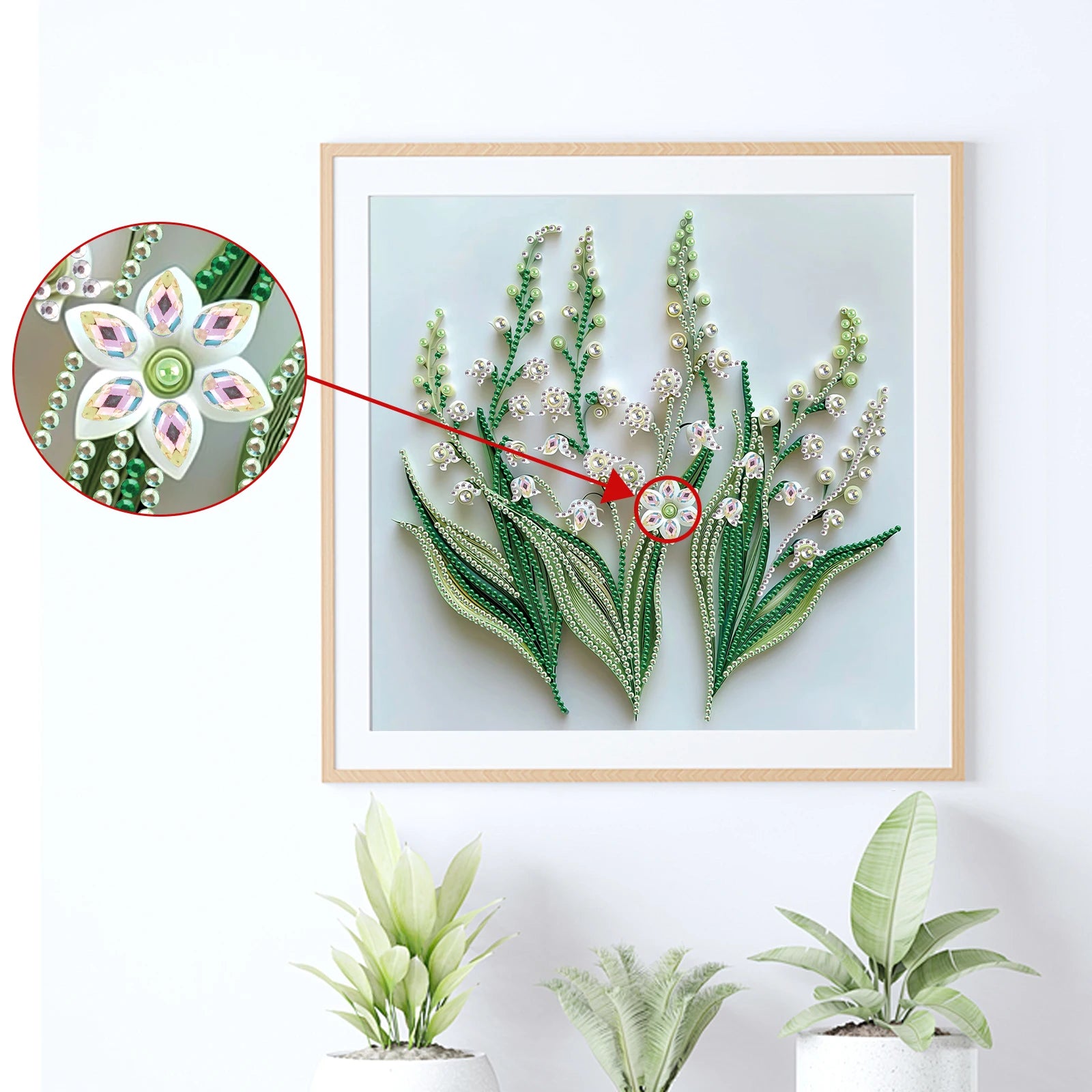 Diamond Art Painting Kits for Adults,DIY flowers Special Shape Diamond Art Kits for Beginners for Home Wall Decoration Gift