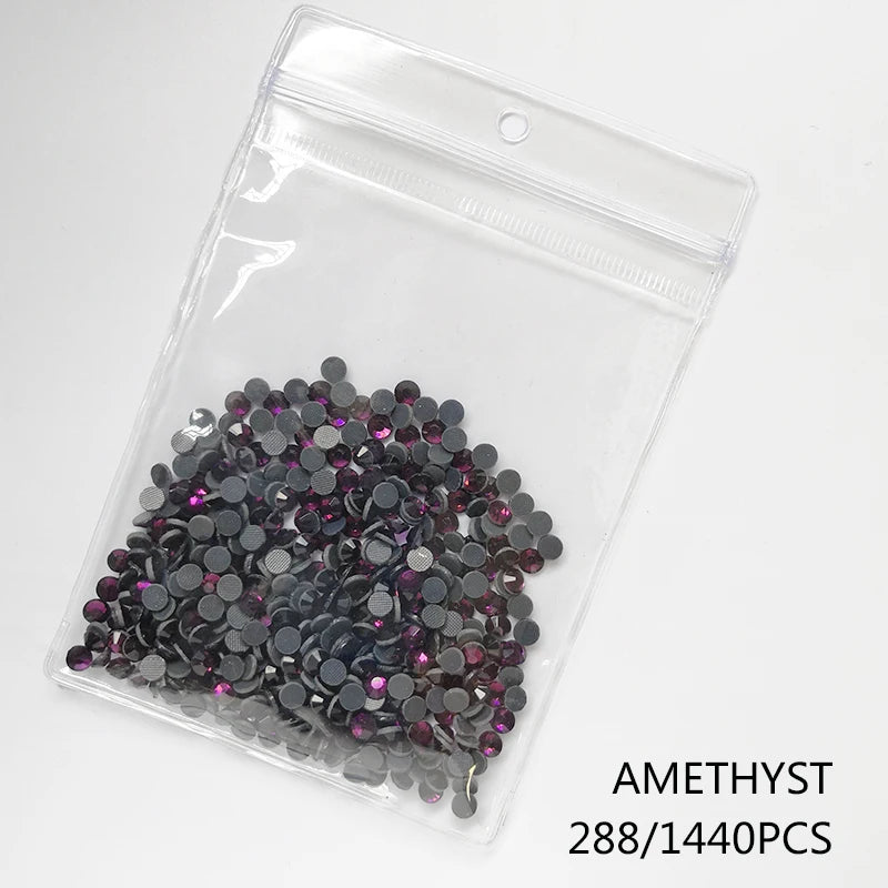 High Quality Glass Clear Hotfix Rhinestone  SS4-SS30 Hot Fix Rhinestones for Clothes Decorations DIY Wedding Dress Rhinestones