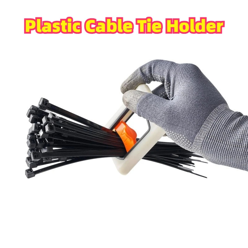 New Cable Tie Organizer Portable Glow Fluorescent Storage Reusable Storage Cable Tie Holder Cable Ties Storage Tool