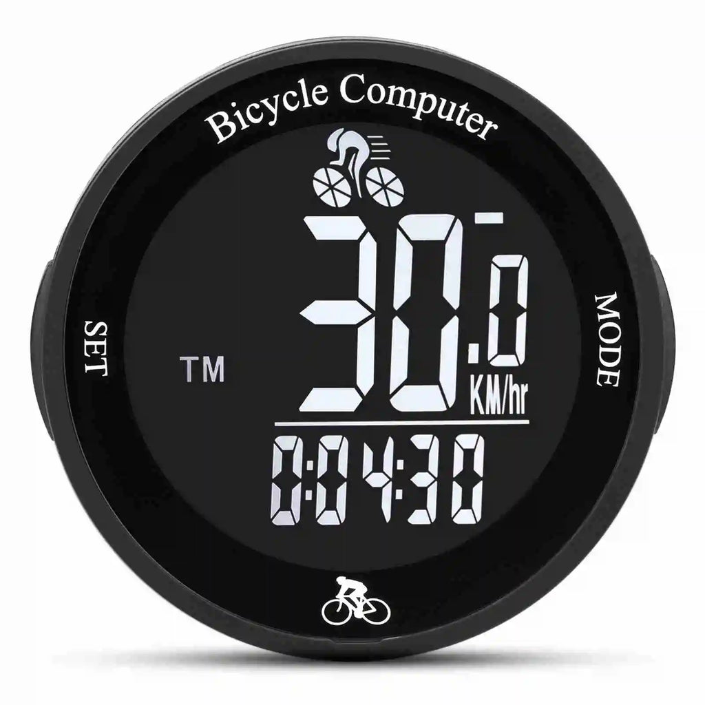 Bike Computer LED Backlight Multifunction Round Wireless Cycle Computer Cycling Odometer Waterproof Bike Computer