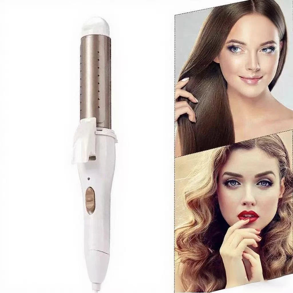 Hair Straightener & Curler - 2-in-1 Travel Size