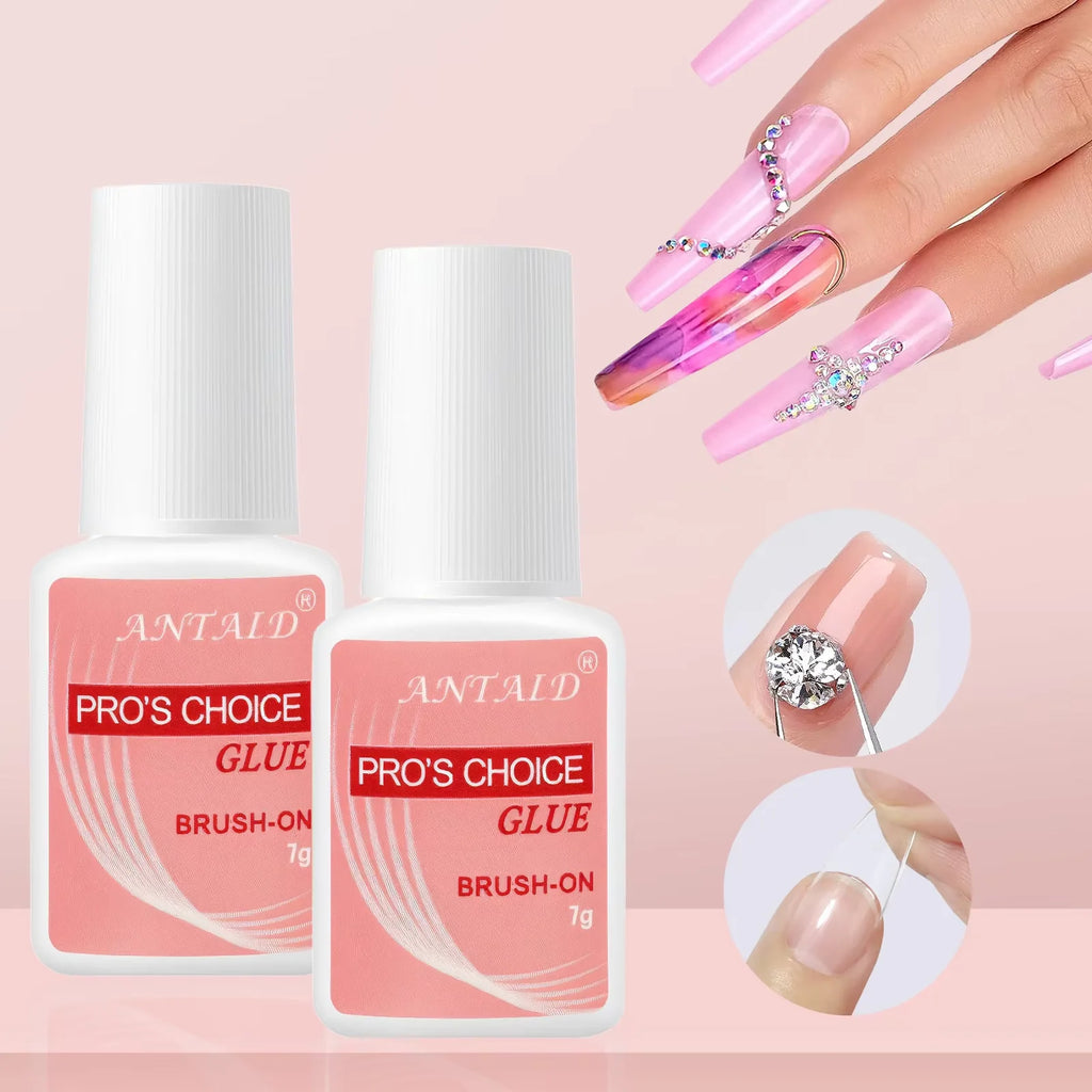 5pcs quick drying adhesive nail glue professional nail glue for false nails acrylic nail rhinestone decoration extension glue