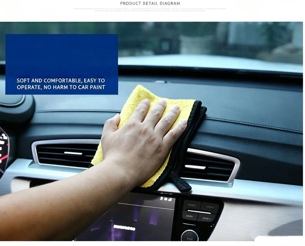 Car Wash Towel, Car Wipe, Double-Sided Cleaning Towel, Thickened and Soft Cleaning Towel, Car Wash Towel, Car Wipe