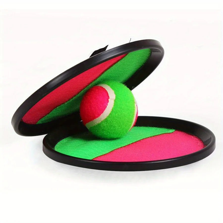 Sticky Ball Game Set with 2 Paddles & 2 Balls - Outdoor/Beach/Backyard Sports, Camping & Holiday Party Activity ZSY