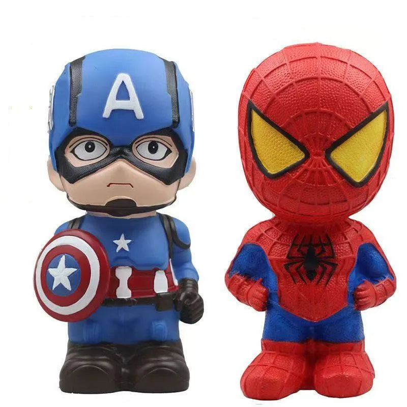 22cm Spiderman Kids Piggy Bank Savings Safe Toys Banking Money Coin Cartoon Children Paper Large Box Birthday Party Favors Gift