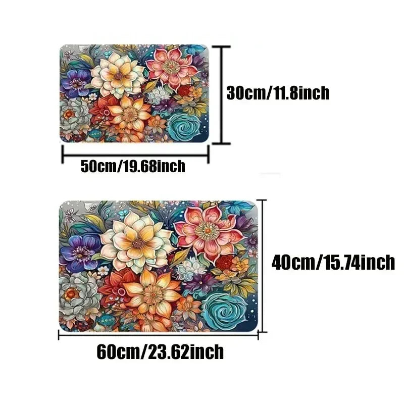 BBS Bath Mats Washable Non-slip Kitchen Mat Balcony Room Rug Carpet Home Foot Bathroom Doormat Entrance House Hallway Decoration