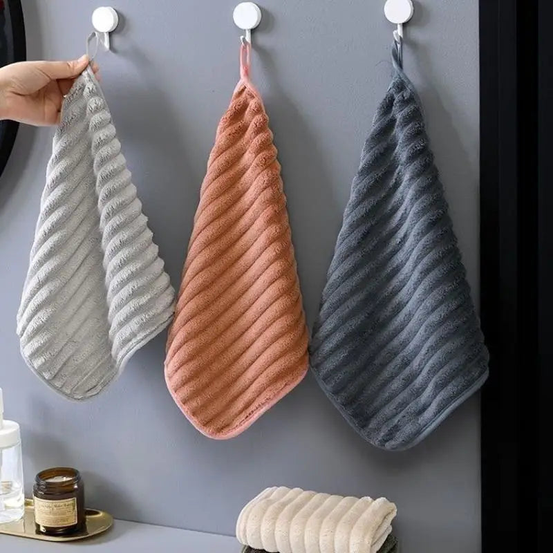 New 5-Piece Luxury Soft Super Absorbent Hand Towel Set 11.8*11.8 Inch Quick Drying Washcloths For Household Daily Necessities