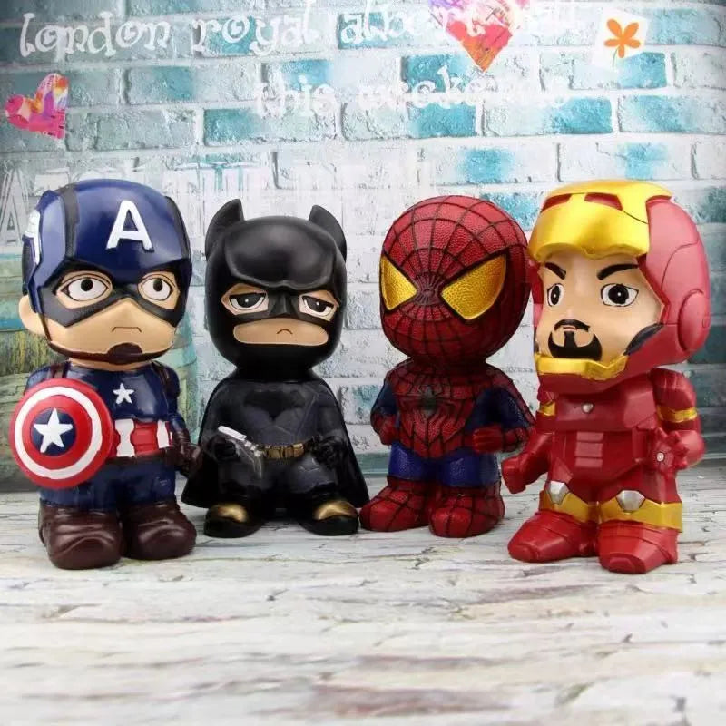 22cm Spiderman Kids Piggy Bank Savings Safe Toys Banking Money Coin Cartoon Children Paper Large Box Birthday Party Favors Gift