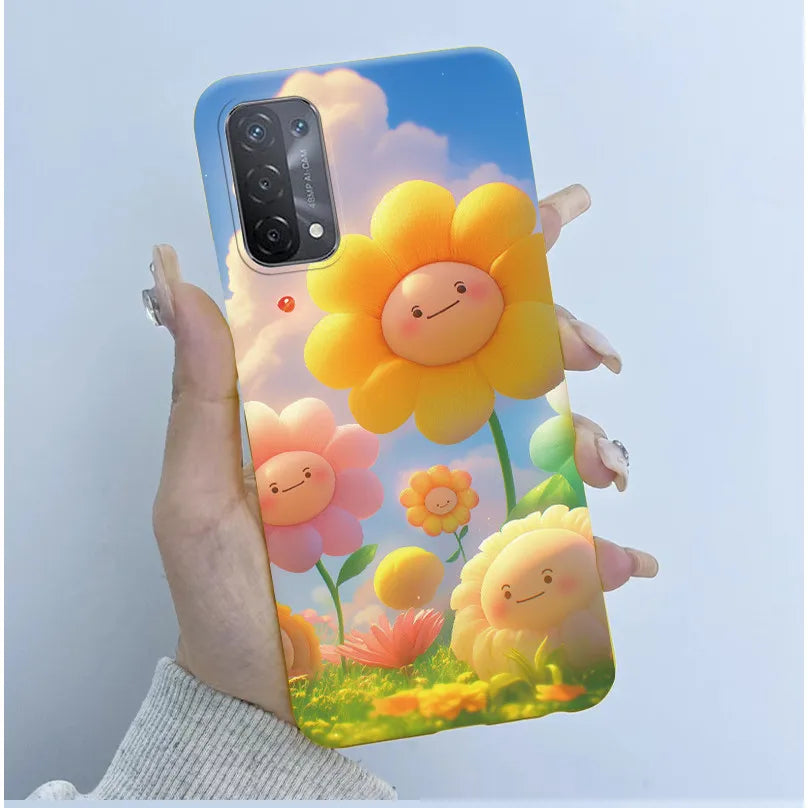 For Oppo A54 5G A74 5G A93 5G Case Soft TPU Silicone Cover Cute Astronaut Panda Phone Case CPH2195 CPH2197 CPH2263 Coque Funda
