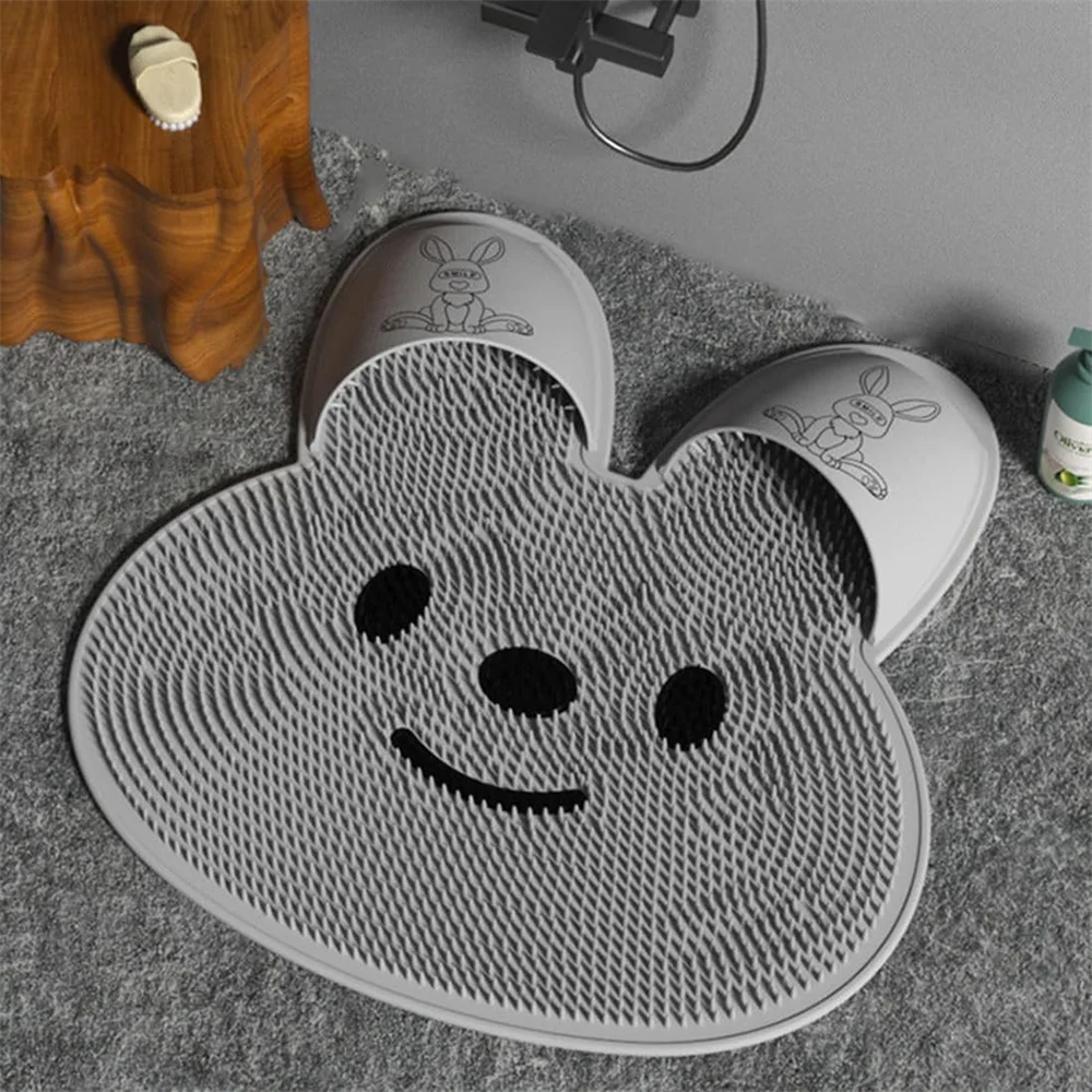 Non-Slip Massage Bath Mat Combines Foot Sole Massage, Exfoliation, And Back Scrubbing, Suitable for Bathtub And Shower Floors