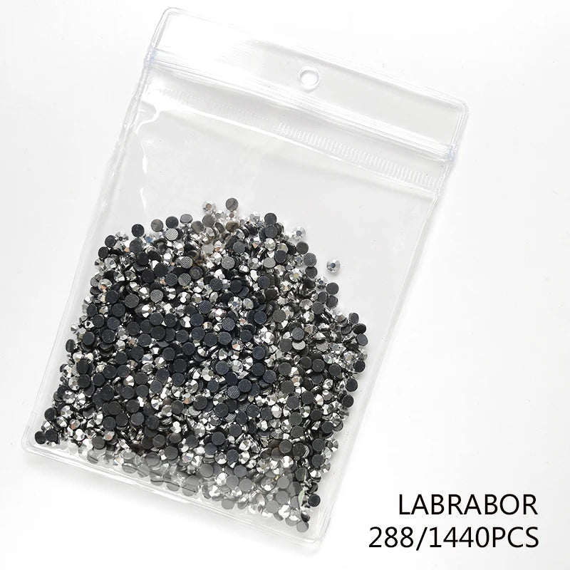 High Quality Glass Clear Hotfix Rhinestone  SS4-SS30 Hot Fix Rhinestones for Clothes Decorations DIY Wedding Dress Rhinestones