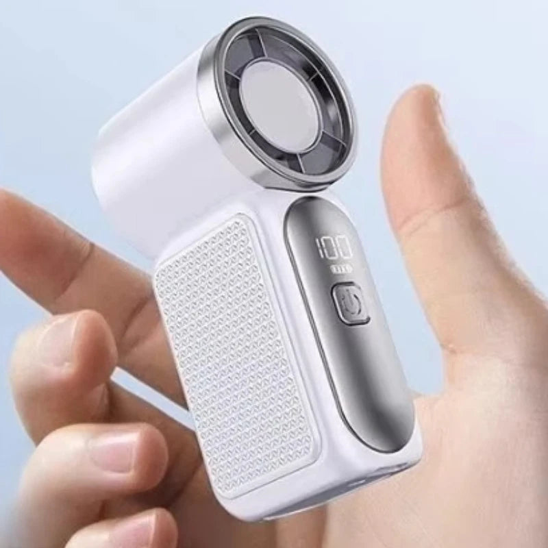 Portable Pocket Fan with LED Digital Display – Lightweight Handheld for Travel & Outdoor