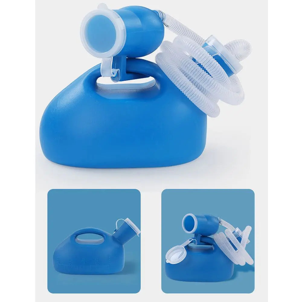 Portable Urinal Bottle Toilet Aid Bottle Urinal Potty with Lid Travel Urine Storage Unisex 2000ml Pee Tool
