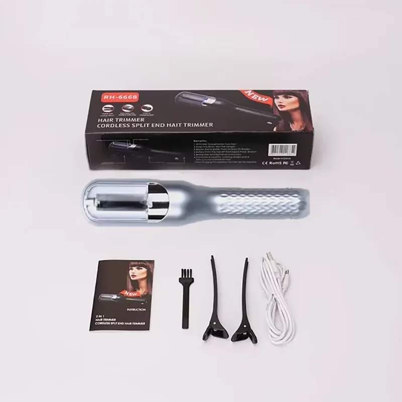 Professional Split Ends Hair Trimmer – Cordless Automatic Dry Damaged Hair Cutter for Women