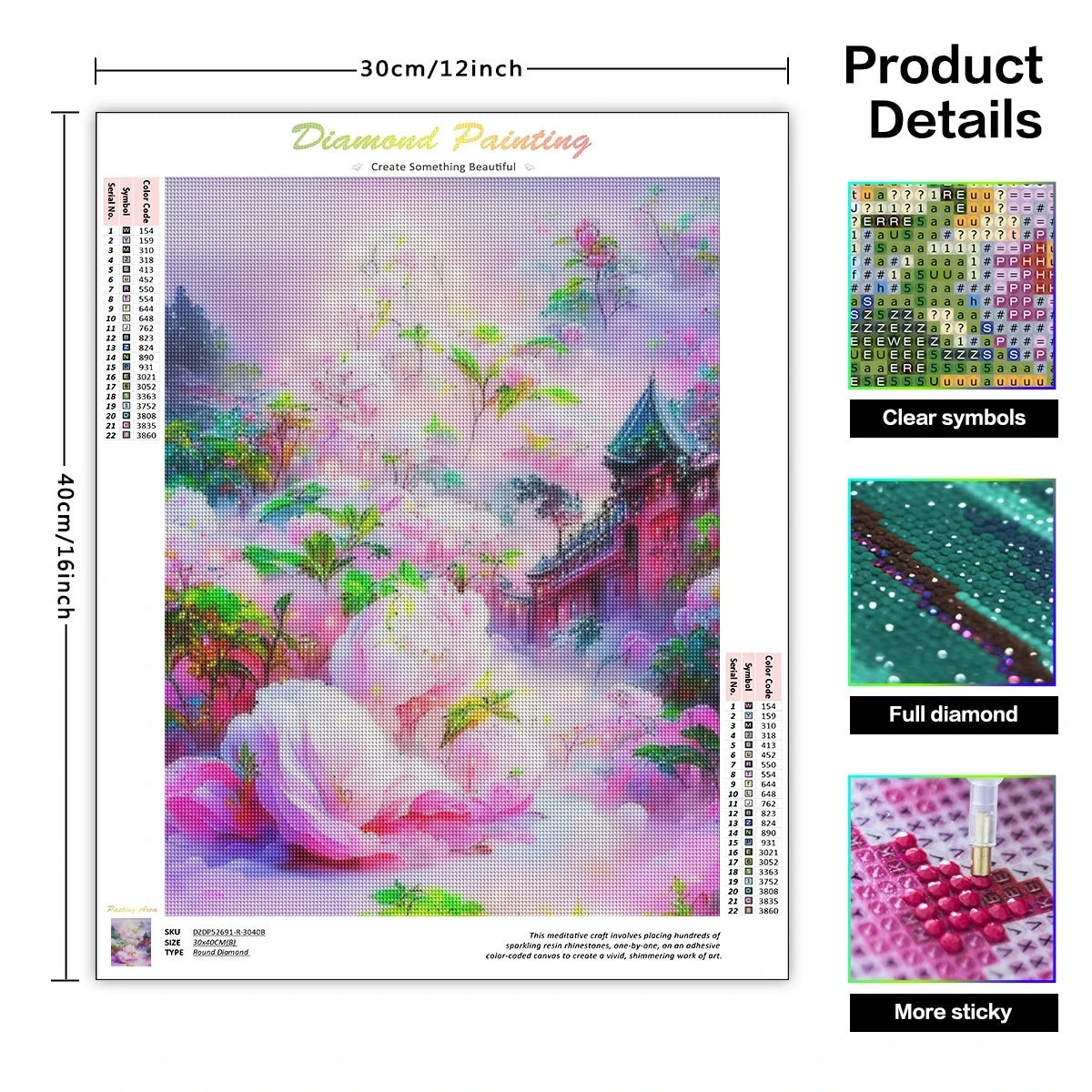 Diamond Painting Kits Diy Crafts Crafts Diy Kits For Beginners Flower Full Round Diamond Art Handicraft Diamond Art Embroidery