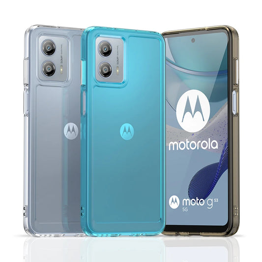 Candy Shockproof Silicone Bumper Phone Case For Moto G53 5G/G53Y/G53J/G53G/G53S 5G