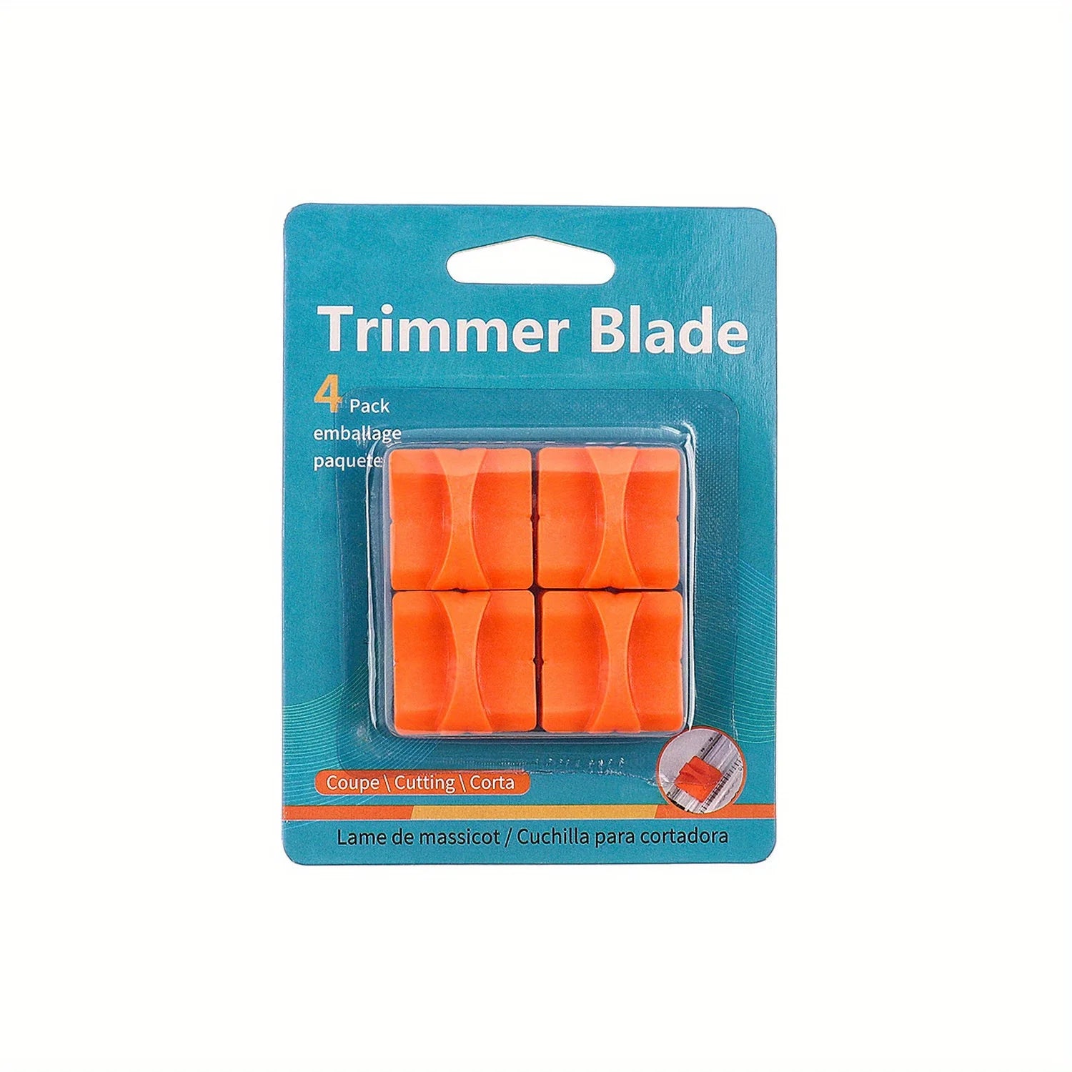 2pcs/4pcs Paper cutter replacement blade paper trimmer cutting paper cutter blade refilling A4 black and white paper trimming
