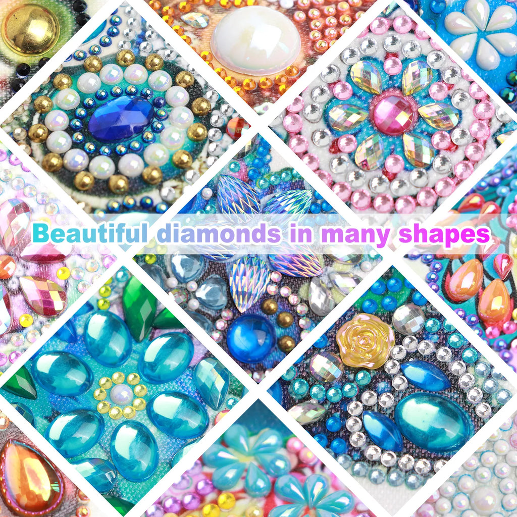 Diamond Art Painting Kit for Adult,DIY beautiful scenery Special Shaped Crystal Diamond Kit for Beginner Home Wall Decorate Gift