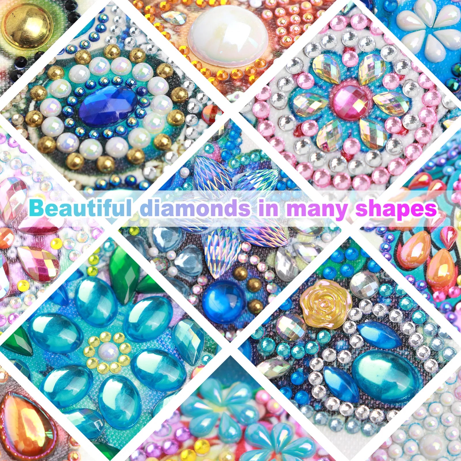 Diamond Art Painting Kit for Adult,DIY beautiful scenery Special Shaped Crystal Diamond Kit for Beginner Home Wall Decorate Gift