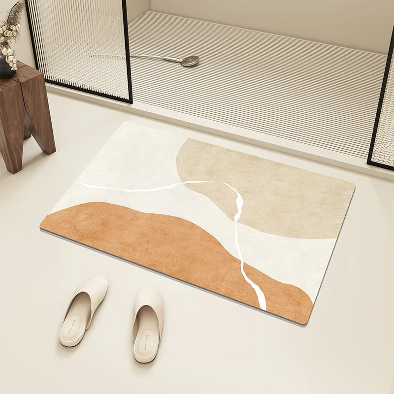 Bath Mat Diatom Mud Absorbent Floor Mats Anti-slip Entrance Doormat Bathroom Carpet Toilet Area Rugs 욕실 바닥 매트 Alfombra De Baño