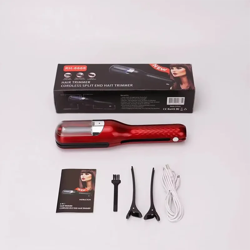 Professional Split Ends Hair Trimmer – Cordless Automatic Dry Damaged Hair Cutter for Women