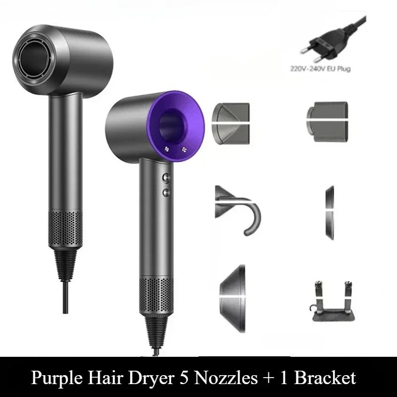 2026 Wall-Mounted Leafless Hair Dryer – Negative Ion, Salon-Grade, Home & Travel
