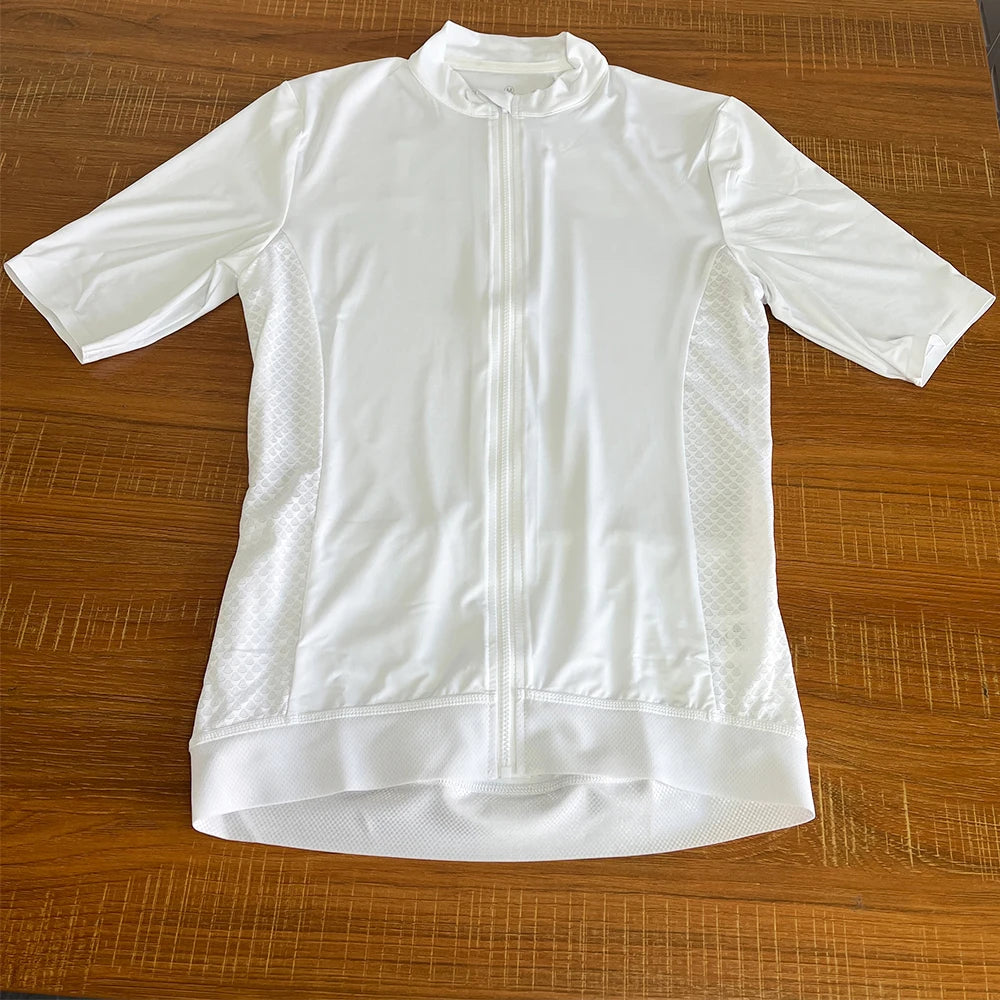 HISERWA Men Cycling Jersey Short Sleeve Summer Bicycle Jersey Road Bike Cycling Clothing Breathable Pro Team MTB Maillot Shirt