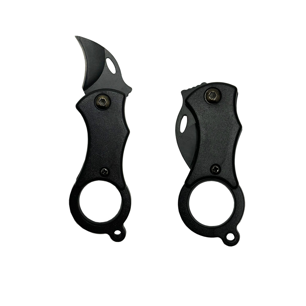 Mini folding knife Portable pocket knife Camping Food Processed food Outdoor EDC device keychain