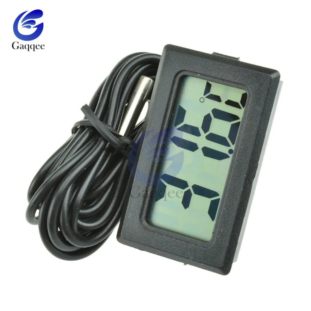 TPM-10 LED Digital Thermometer With Wire 2M Probe Temperature Sensor Instrument Detector Tester, Temperature Gauge