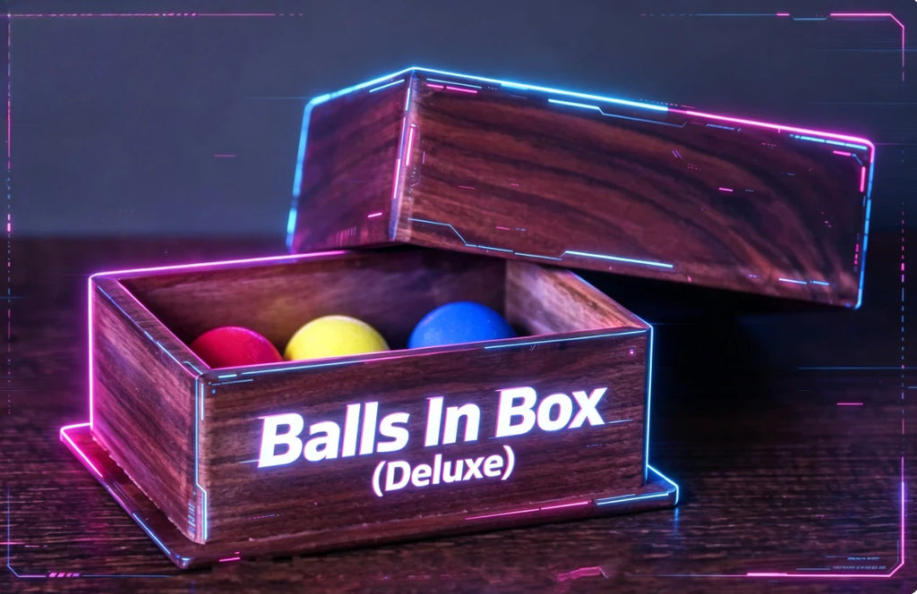Balls In Box (Deluxe) By Lu Chen Gimmick Stage Magic Illusions Magic Props Party Magic Show,Creative Magia Tricks Magician Toys