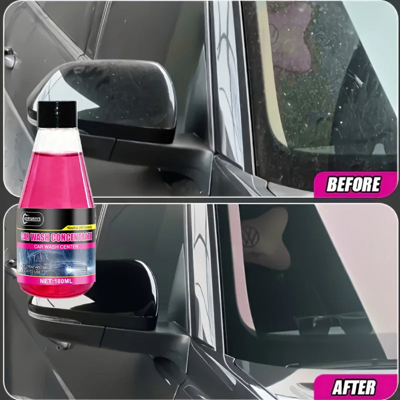 180ml Car Wash Liquid - Restores Car Body Shine, Suitable for All Vehicle Surfaces, Efficient and Gentle