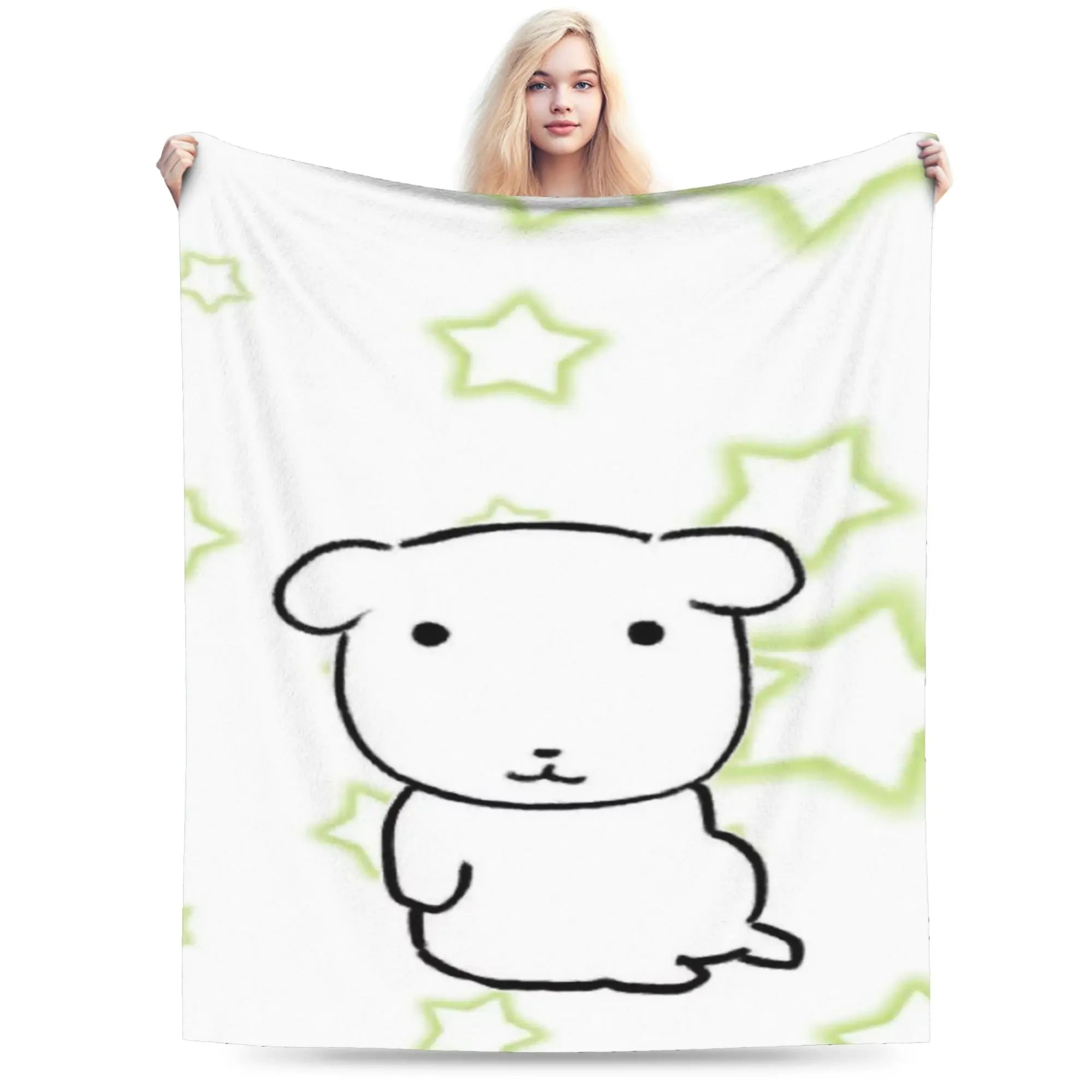 Cute GANADI Blanket Kids Adults  Flannel Throw Blanket For Sofa Home Soft Custom Quality Bedspread Gift