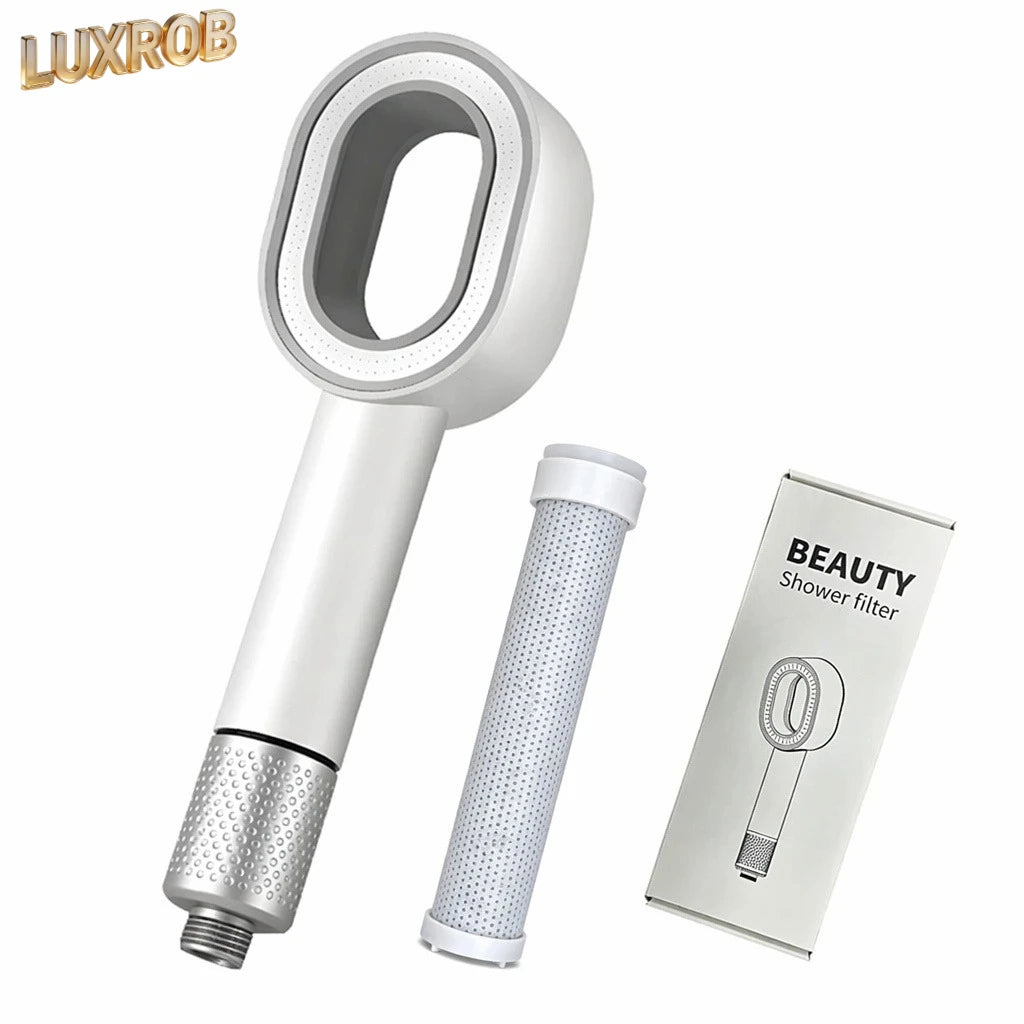 Filter Shower Head High Pressure Beauty Rain Showerhead Filtration Impurities Purification Filtered Water Bathroom Accessories