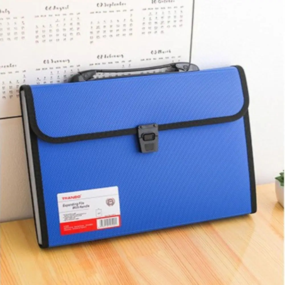 Business Simple Accordion Briefcases Hand Held Document Organiser Storage Wallet Paper Folder Document Bag