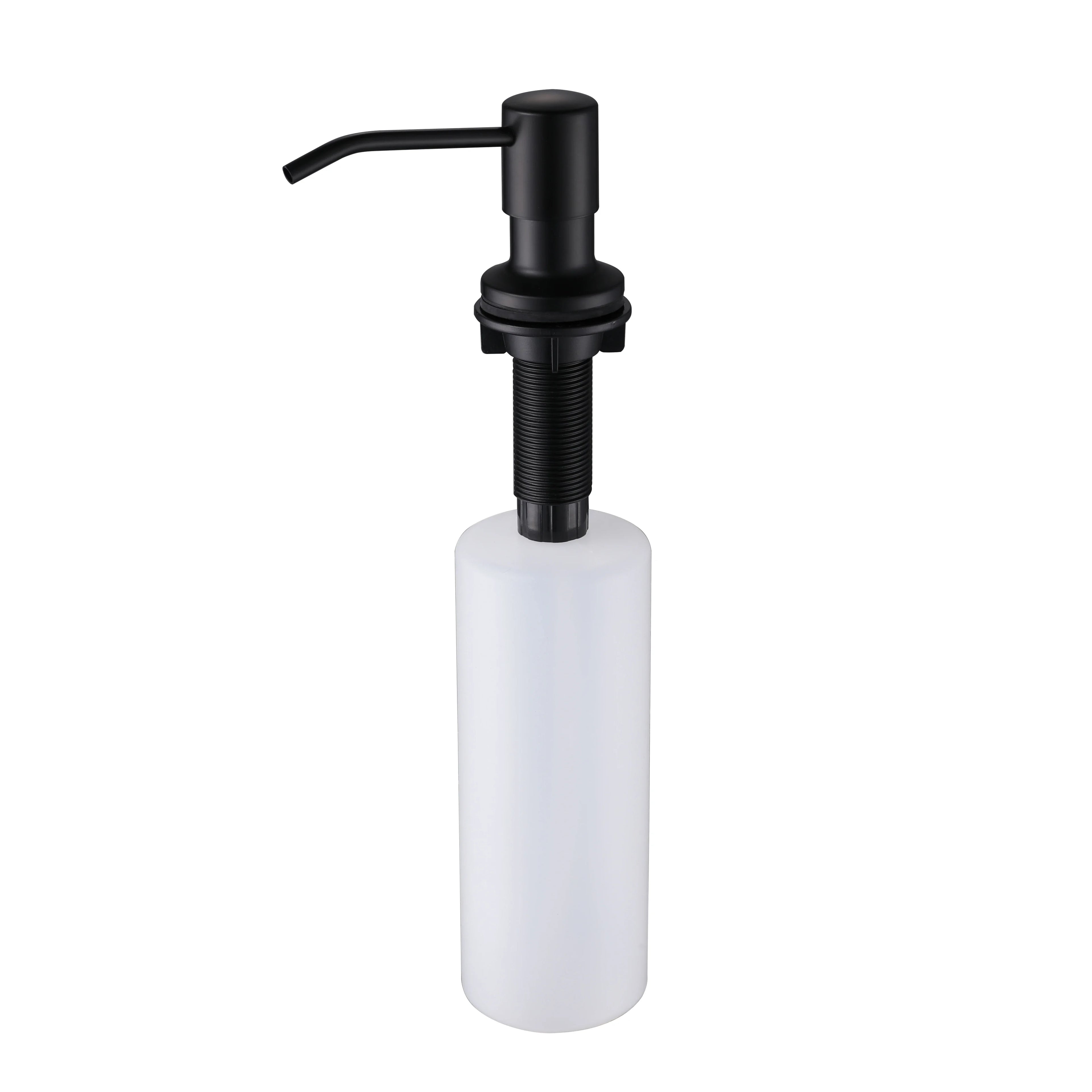 Liquid Soap Dispensers Stainless Steel Pump Head with 500ML PE Bottle Build in Dispenser Soap for Kitchen Accessories