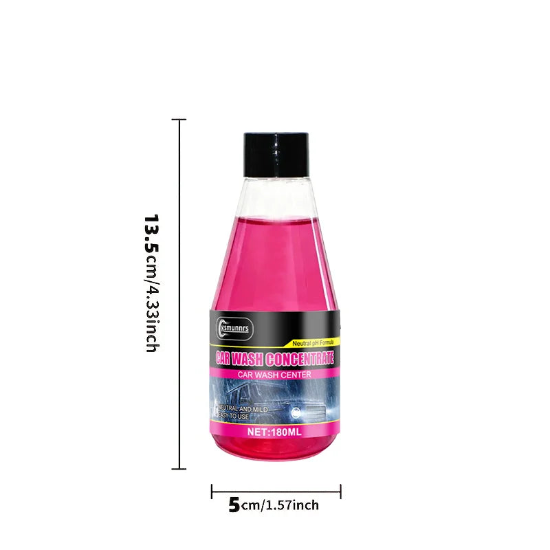 180ml Car Wash Liquid - Restores Car Body Shine, Suitable for All Vehicle Surfaces, Efficient and Gentle