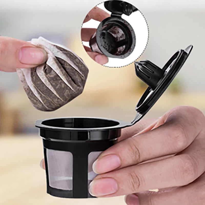 Universal Fit Disposable Paper Coffee Filter for Keurig Single-Serve Reusable K-Cups Coffee Maker - Pack of 100