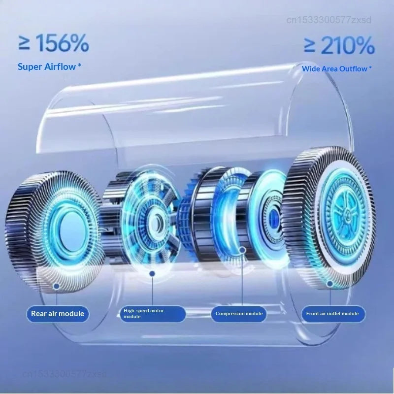 Portable Pocket Fan with LED Digital Display – Lightweight Handheld for Travel & Outdoor