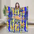 Dog Man Dogman Movie Comic Blanket Cartoon Flannel Vintage Warm Throw Blanket for Coverlet Spring/Autumn