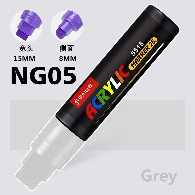 15 Colors Larger Capacity Acrylic Marker Pens,Ultra Wide Head 15MM/8MM Graffiti,Painting,Drawing,advertising posters Art Supplie