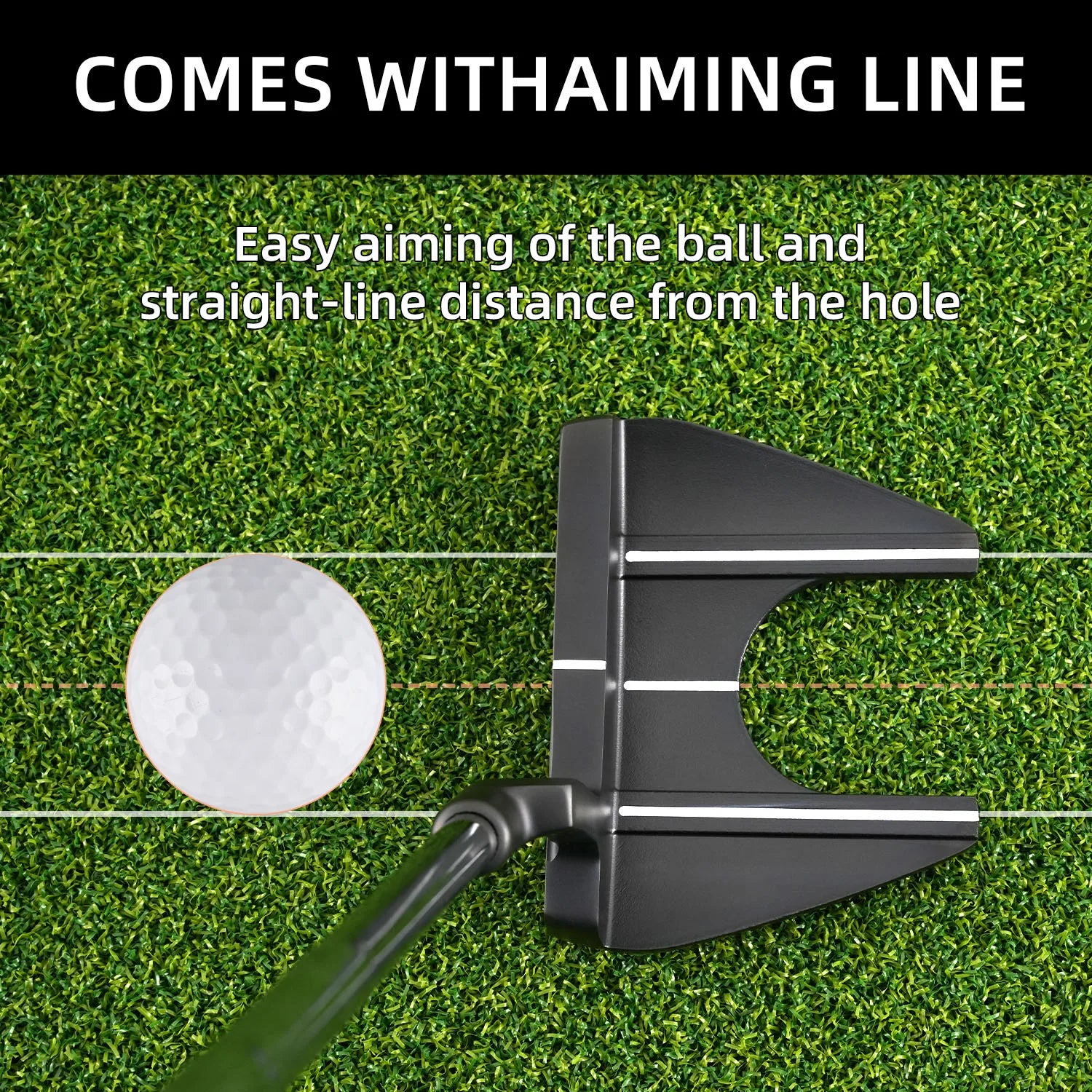 Golf Putter - 72-Degree Bottom Angle, 3-Degree Loft Angle, Your Top Choice