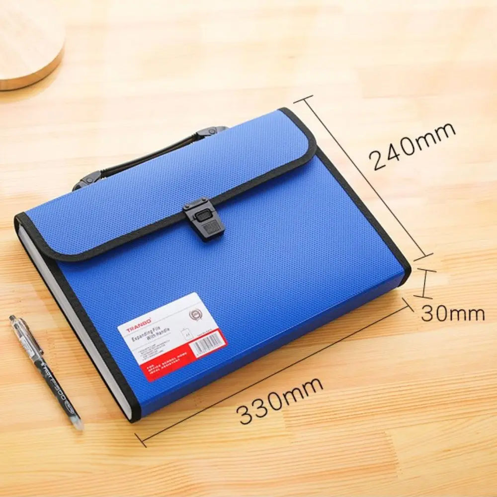 Business Simple Accordion Briefcases Hand Held Document Organiser Storage Wallet Paper Folder Document Bag