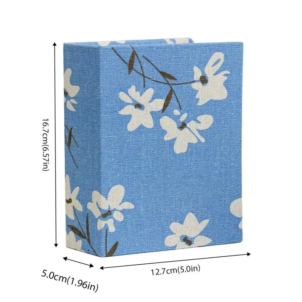 New 100 Pockets Photo Album 4x6 Photos Small Scrapbook Album Linen Cover Slip-in Picture Albums DIY Writable Photo Storage