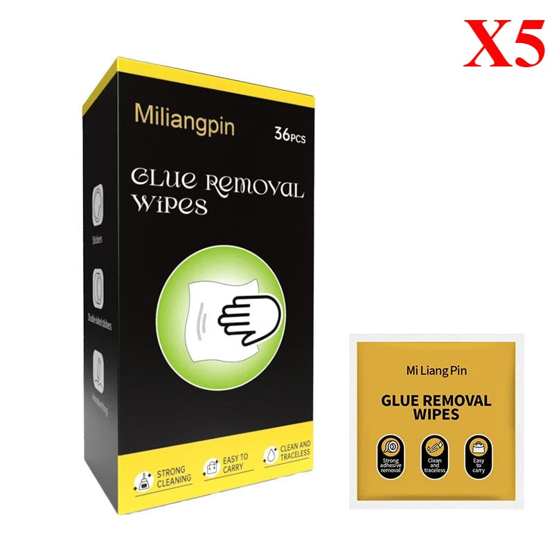 Adhesive Remover Wet Wipes for Floor, Glass, Ceramic, Plastic, Metal Cleaner: Glue, Double-Sided Tape, Marker, Label Glue, Spong