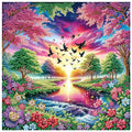 Diamond Art Painting Kit for Adult,DIY beautiful scenery Special Shaped Crystal Diamond Kit for Beginner Home Wall Decorate Gift