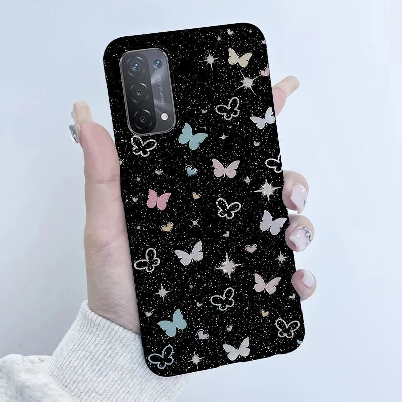 For Oppo A54 5G A74 5G A93 5G Case Soft TPU Silicone Cover Cute Astronaut Panda Phone Case CPH2195 CPH2197 CPH2263 Coque Funda