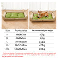 Four Season Square Dog Bed for Large Dog Mattress Bite-resistant Cat Bed Soft Thickened Dog Bed Waterproof Sofa Pet House
