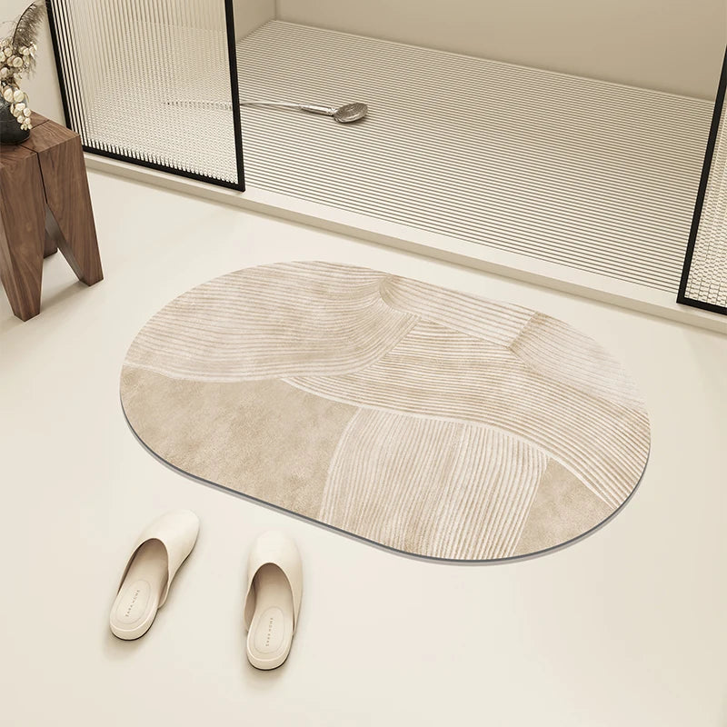 Bath Mat Diatom Mud Absorbent Floor Mats Anti-slip Entrance Doormat Bathroom Carpet Toilet Area Rugs 욕실 바닥 매트 Alfombra De Baño