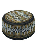 Embroidery Emboss Turban Hats Men's Breathable Islamic Kufi Prayer Hat Eid Ramadan Hijabs Beanies Caps Fashion Muslim Skull Hats